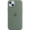 Pouzdro a kryt na mobilní telefon Apple AppleMix Originální Apple iPhone 15 Plus - MagSafe - silikonový - cypřišově zelené