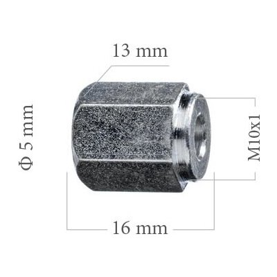 WP Koncovka brzdové trubky 5mm M10x1 13x16mm | Zboží Auto