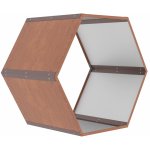 G21 Přístřešek na dřevo HEX 53 - 92 x 60 cm, hnědý – Zboží Mobilmania