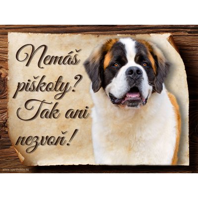 Sport hobby Cedulka Moskevský strážní pes Piškoty 20 x 15 cm