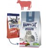 Granule pro kočky Happy Cat NEW Indoor Voralpen Rind Hovězí 1,3 kg