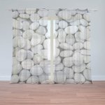 Sablio Záclony Oblázky: 2ks 150x250cm – Hledejceny.cz