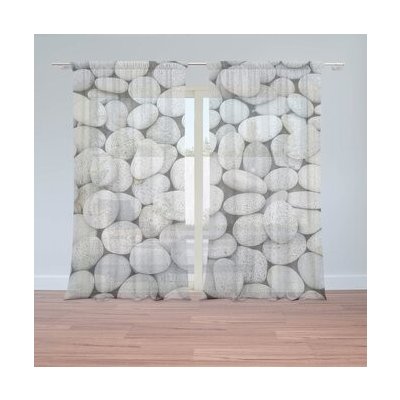 Sablio Záclony Oblázky: 2ks 150x250cm – Hledejceny.cz