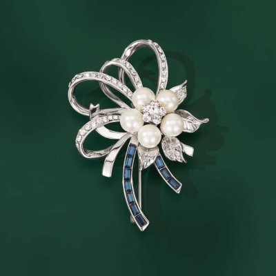 Éternelle luxusní brož Swarovski Elements Paola B8131-154872 Modrá – Zboží Dáma