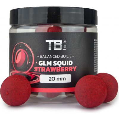 TB Baits Vyvážené boilies Balanced + Atraktor GLM Squid Strawberry 100g 20mm – Zboží Mobilmania