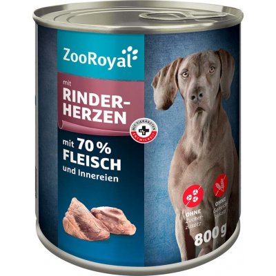 ZooRoyal s hovězími srdci 6 x 0,8 kg – Zbozi.Blesk.cz