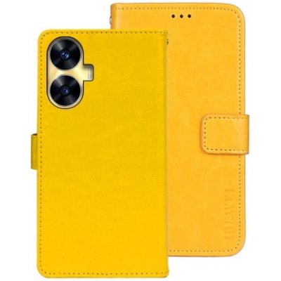 Pouzdro PROTEMIO 58237 IDEWEI Peněženkový kryt Realme C55 žlutý – Zboží Mobilmania