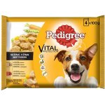Pedigree Adult kuřecí & zelenina a hovězí & zelenina 4 x 100 g – Hledejceny.cz