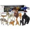 Figurka LeanToys Afrika Divoká zvířata Zebra Gorila