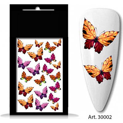 BIO nails vodolepka 30002 motýli a listy – Zboží Mobilmania