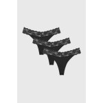 ONLY 3PACK Tanga ONLY Chloe Lace černá – Zboží Dáma