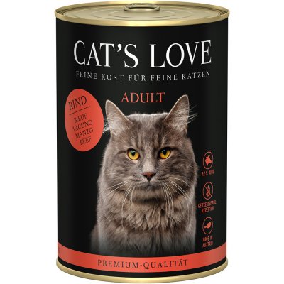 Cat's Love čisté hovězí 6 x 0,4 kg