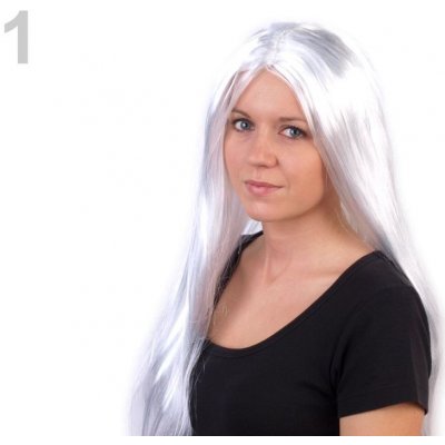 Paruka umělá dlouhé vlasy 4ks bílá perleť od 664 Kč - Heureka.cz