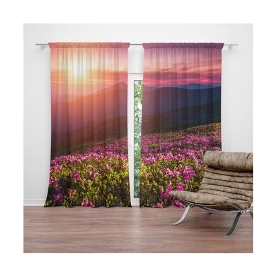 Sablio Závěs Rozkvetlá příroda: 2ks 140x250cm – Hledejceny.cz