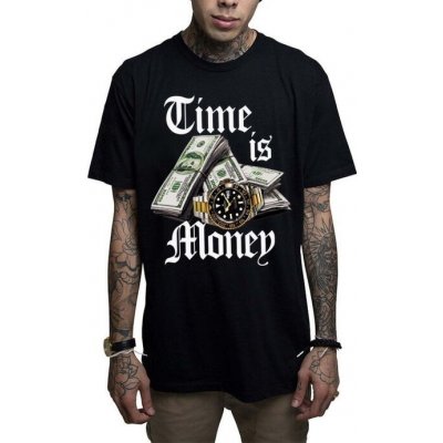 Mafioso tričko hardcore TIME IS MONEY černá