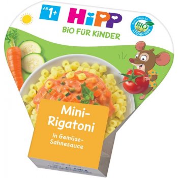 HIPP BIO Mini Rigatoni se zeleninou ve smetanové omáčce 250 g