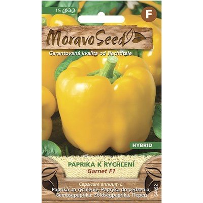 Paprika zeleninová k rychlení GARNET F1 MoravoSeed žlutá – Zboží Mobilmania