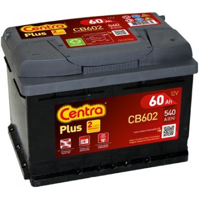 Centra Plus 12V 60Ah 540A CB602 – Hledejceny.cz