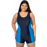 Plavky s nohavičkou Malcesine jednodílné modré – Hledejceny.cz