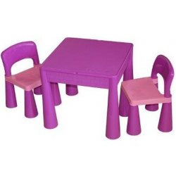 Tega dětský stůl a dvě ždidličky Mamut růžová dětské stoly a židle -  Nejlepší Ceny.cz