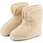 Vlnka TV bačkory ohrnovací z ovčí vlny béžová – Zboží Dáma