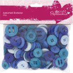WEST DESIGN Knoflíky mix (250g) Modré FOTO pouze ilustrační – Sleviste.cz