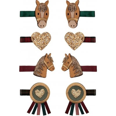 MIMI & LULA Sponky do vlasů Pony Pals Mini – set 8 ks, multi barva, textil – Zboží Dáma