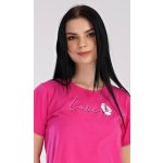Vienetta Secret I love you s krátkým rukávem tmavě růžová – Sleviste.cz