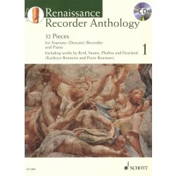 Renaissance Recorder Anthology 1 + CD sopránová zobcová flétna a klavír