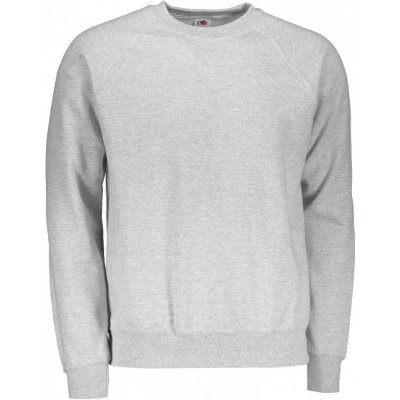 Fruit of THE LOOM CLASSIC RAGLAN SWEAT HEATHER GREY