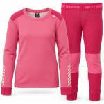 Helly Hansen dětský set termoprádla z merino vlna s technologií LIFA Hot Pink – Hledejceny.cz