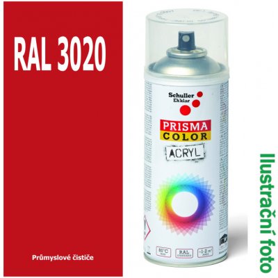 Schuller Eh´Klar Sprej červený lesklý 400ml, odstín RAL 3020 barva dopravní červená lesklá, PRISMA COLOR 91027 – HobbyKompas.cz