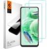 Tvrzené sklo pro mobilní telefony Spigen ochranné sklo tR Slim pro Xiaomi Redmi Note 12 5G/POCO X5 5G, 2ks AGL06048