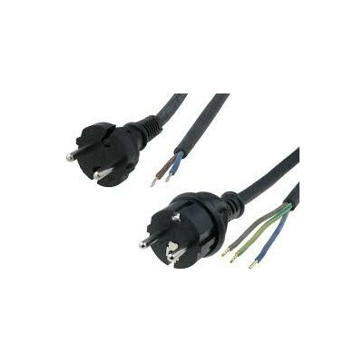 Damija Flexo gumový přívodní kabel 3x1,5 přímá vidlice 3 m černá 1213135 – Zboží Mobilmania