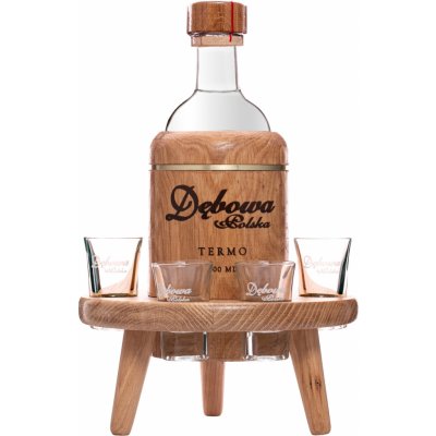 Dębowa Termo stoleček 40% 0,7 l (dárkové balení 4 sklenice) – Zboží Mobilmania