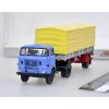 Sběratelský model Brekina IFA W 50 PP SZ Modrá/Červená 1:87