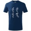 Dětské tričko Zkroucený stožár vysokého vedení tričko dětské bavlněné Půlnoční modrá