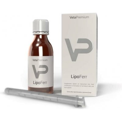 VetaPro Lipofer sirup se železem pro psy a kočky 120 ml – Hledejceny.cz