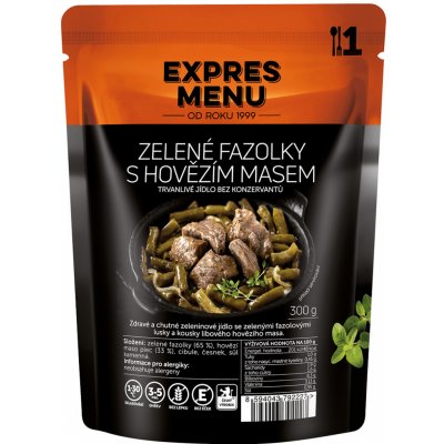 EXPRES MENU Zelené fazolky s hovězím masem 300 g – Sleviste.cz