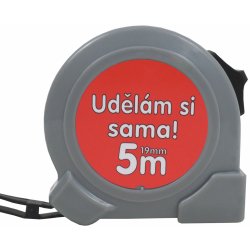 TOPTRADE metr svinovací UDĚLÁM SI SAMA ! jednobrzdový 19 mm x 5 m