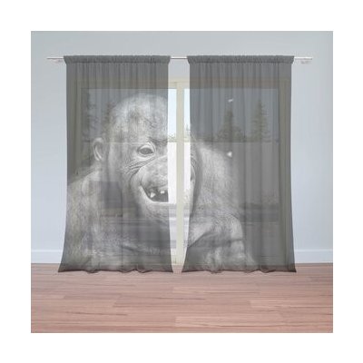 Sablio Záclony Orangutan: 2ks 150x250cm – Hledejceny.cz