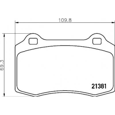 Sada brzdových destiček, kotoučová brzda BREMBO P 36 020X – Hledejceny.cz