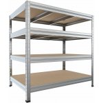 Biedrax Regál 35 x 90 x 120 cm 4 police – HobbyKompas.cz