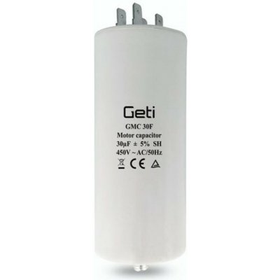 Kondenzátor rozběhový 30uF 450V GETI GMC 30F – Hledejceny.cz