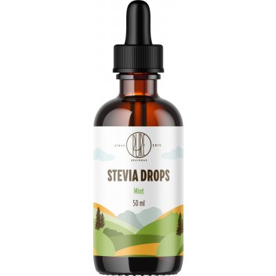 BrainMax Pure Stevia drops, Stévie kapky, různé druhy 50 ml máta – Zboží Dáma