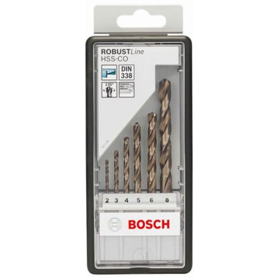 BOSCH Robust Line HSS-Co, 6dílná Sada vrtáků do kovu 2607019924 – Zboží Mobilmania