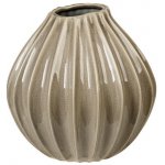 Keramická váza 25 cm Broste WIDE - šedohnědá – Hledejceny.cz