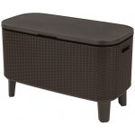 Keter Bevy Cool Bar Rattan 83,5 x 40 x 50-74 cm grafit – Hledejceny.cz