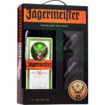 Jägermeister Party Pack 35% 1,75 l (dárkové balení pumpička 2 panáky) – Zboží Dáma