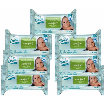 Dada Extra Soft vlhčené ubrousky Comfort 6+1 zdarma 7 x 80 ks – Hledejceny.cz